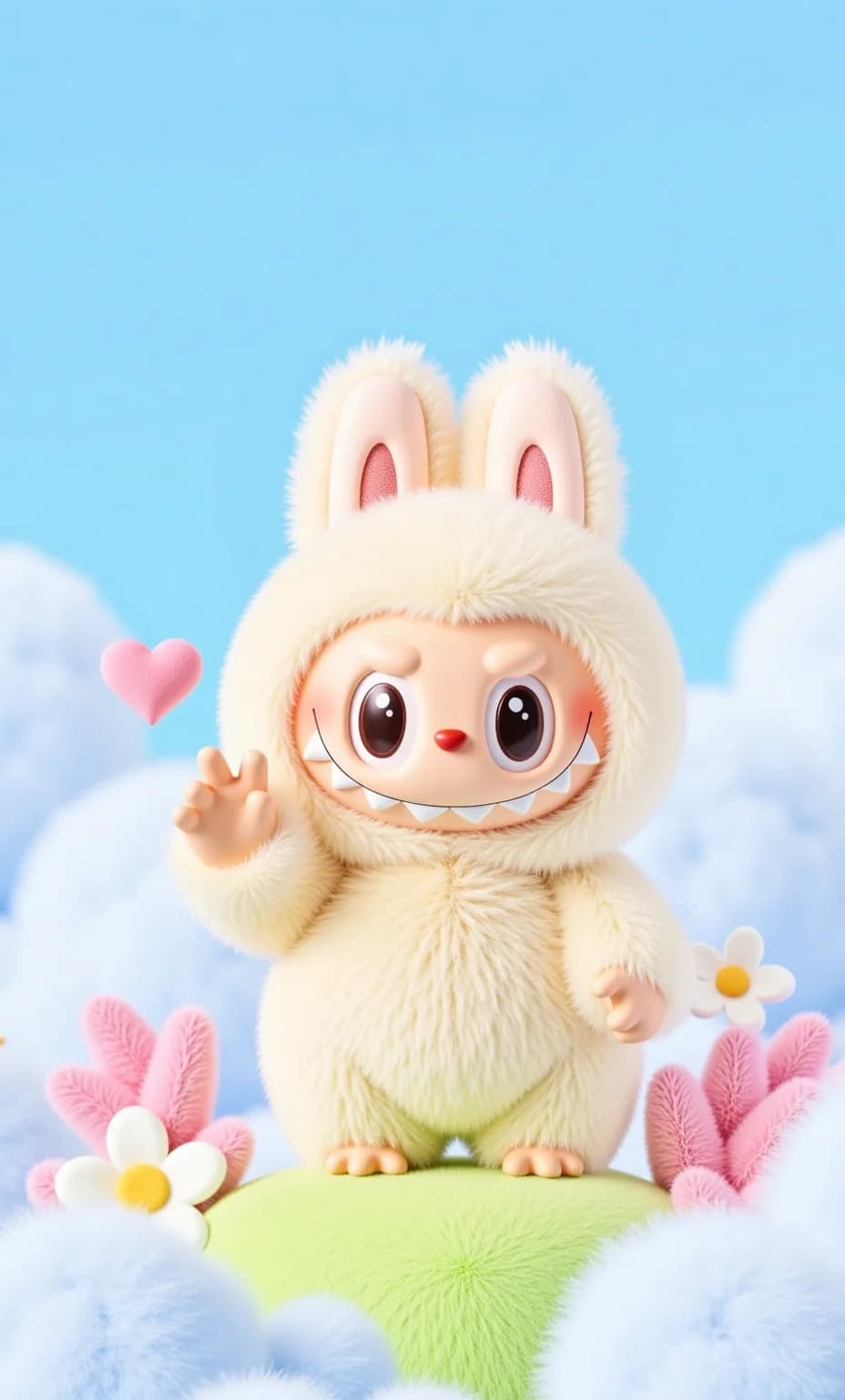Labubu's Heartfelt Greeting