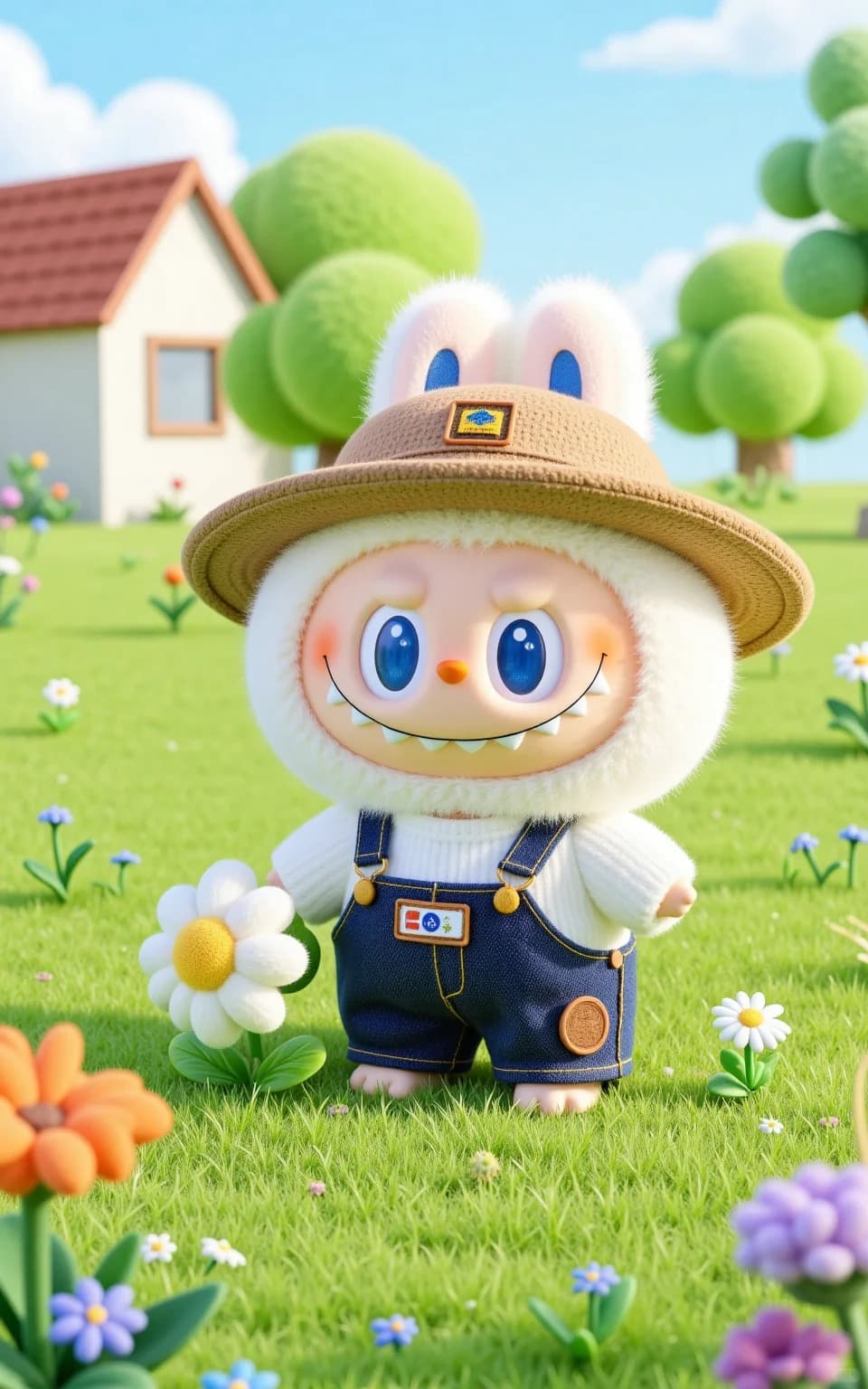 Labubu in the Garden